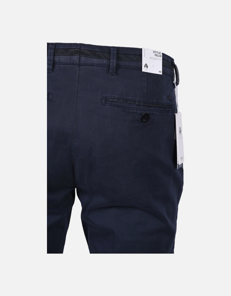 Felix C Cotton Chino Blue