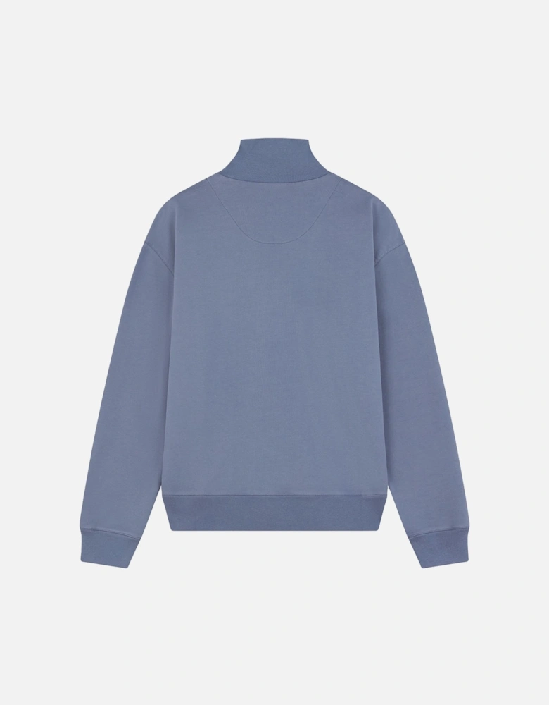 Fox Head 1/4 Zip Sweatshirt Blue