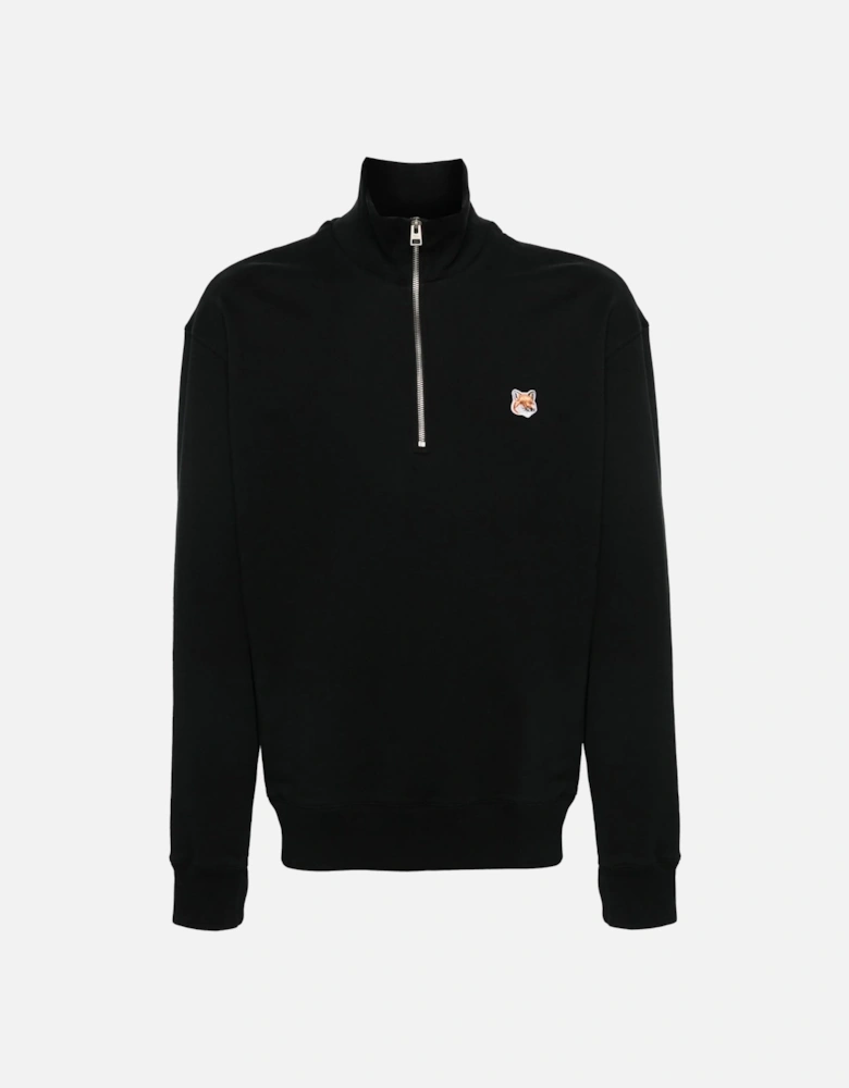 Fox Head 1/4 Zip Sweatshirt Black