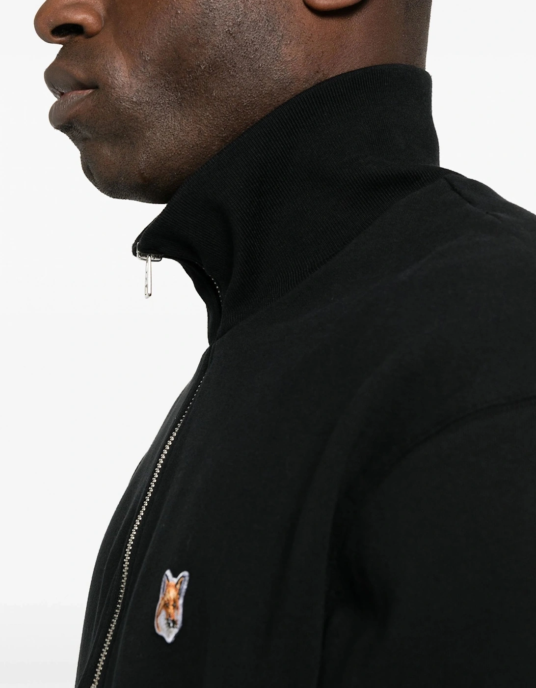 Fox Head 1/4 Zip Sweatshirt Black