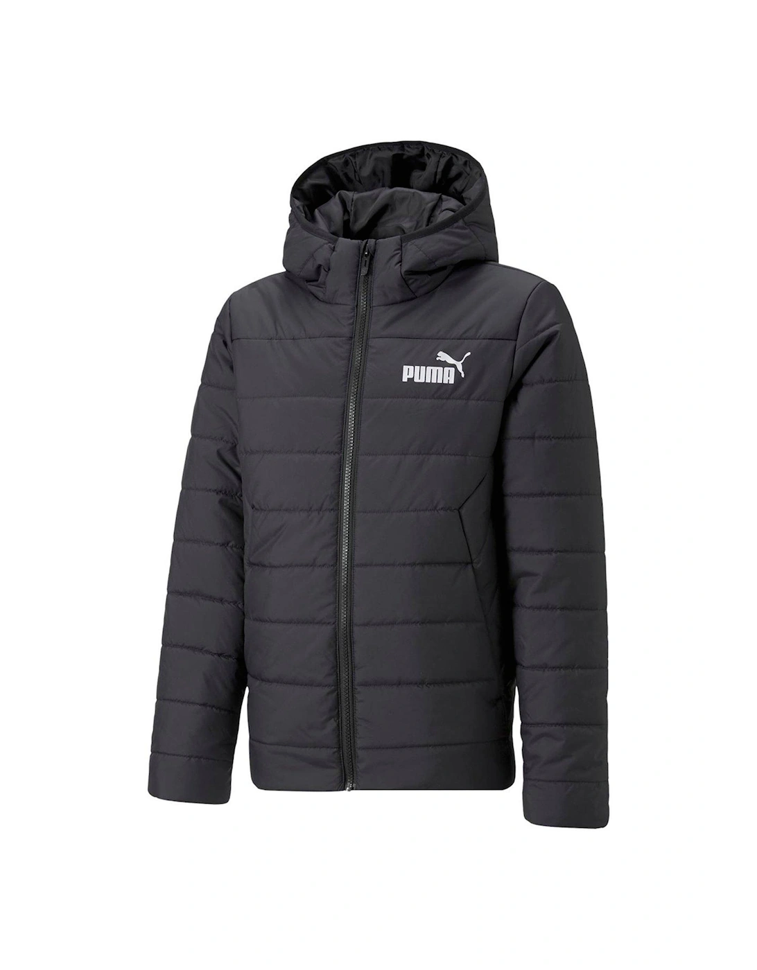 Unisex Essentials Hooded Padded Jacket - Black, 3 of 2