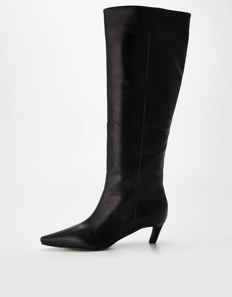 Flaura Knee High Boot - Black