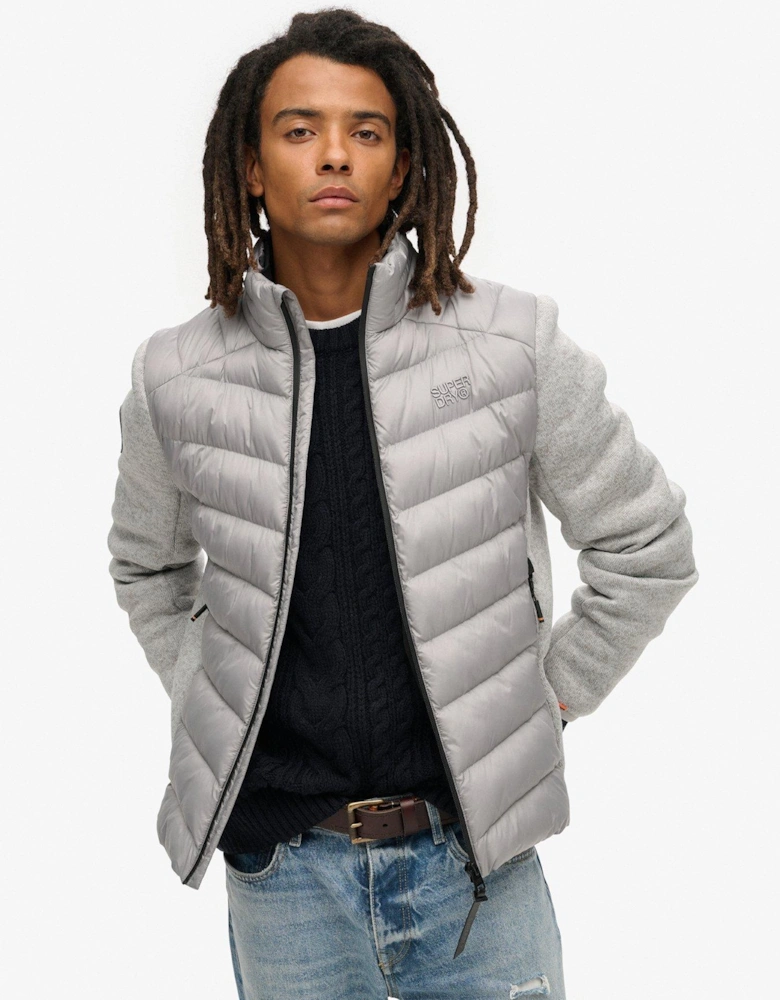 Storm Knit Hybrid Parker Jacket - Grey