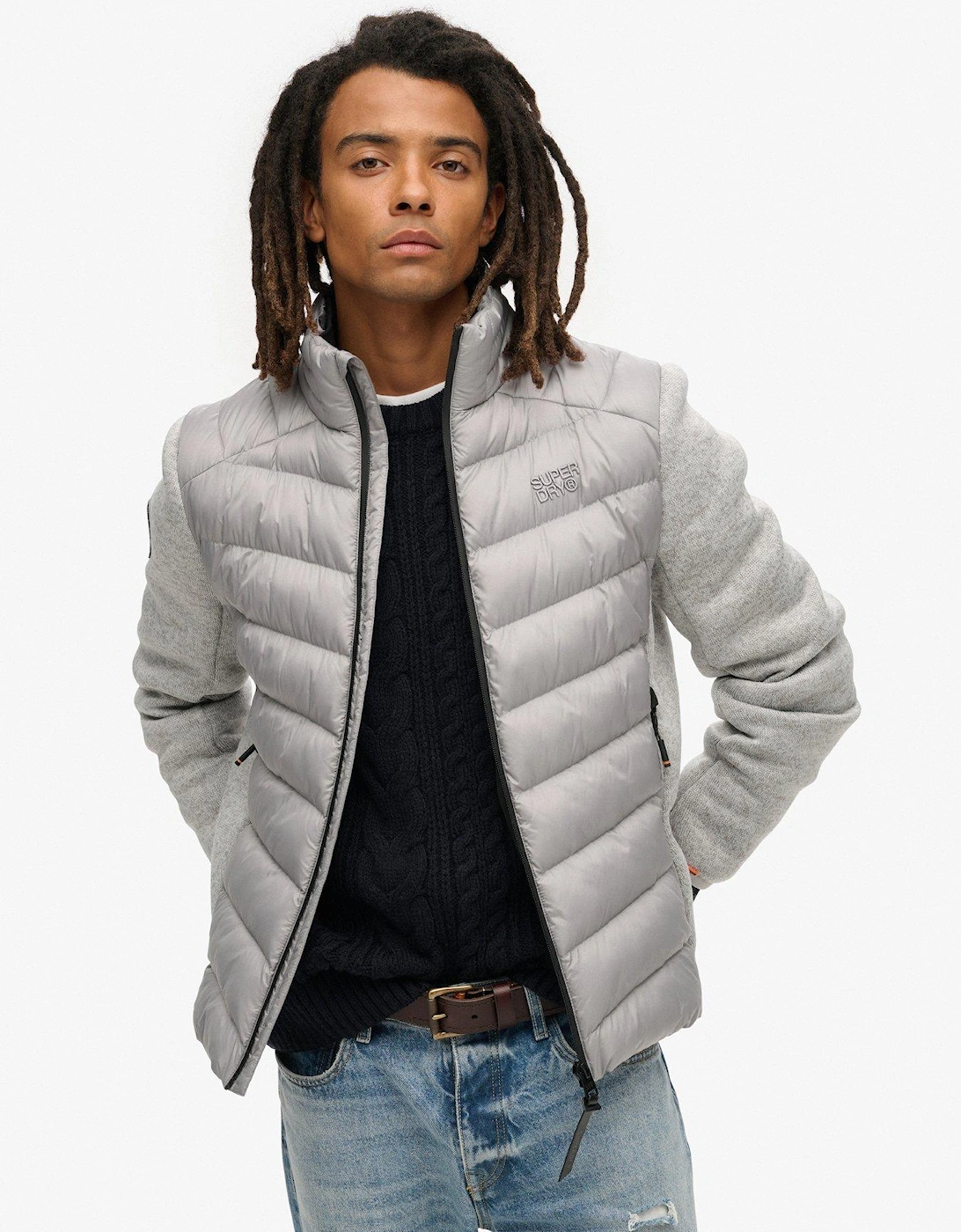 Storm Knit Hybrid Parker Jacket - Grey, 7 of 6