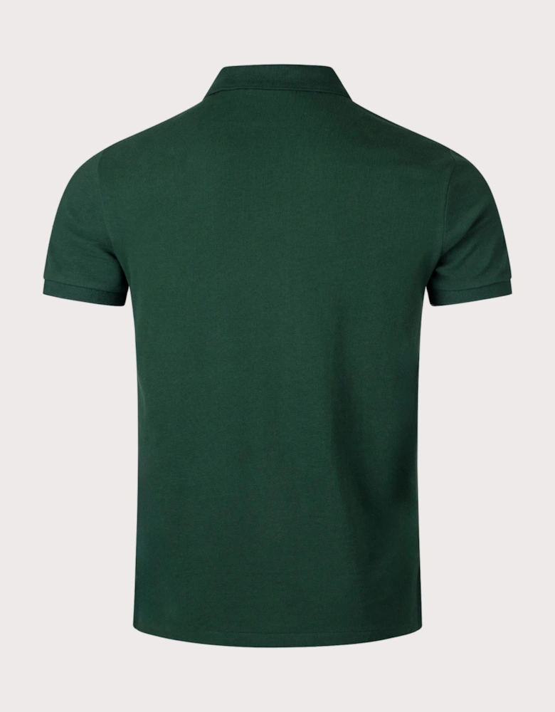 Custom Slim Fit Mesh Polo Shirt