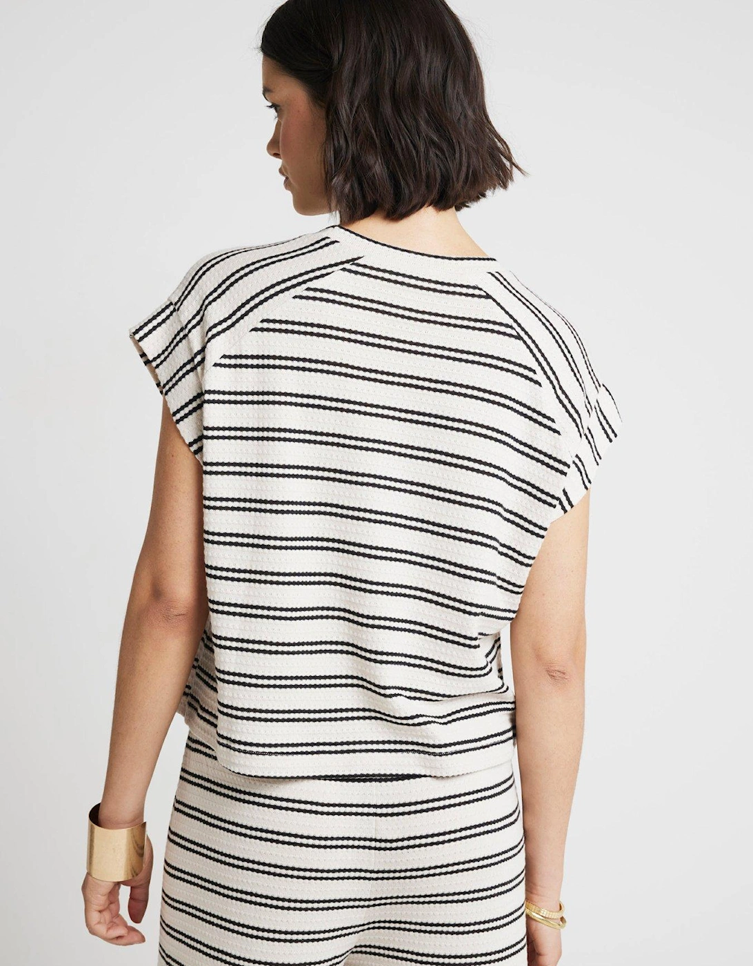 Stripe Turn Up Shirt - Cream