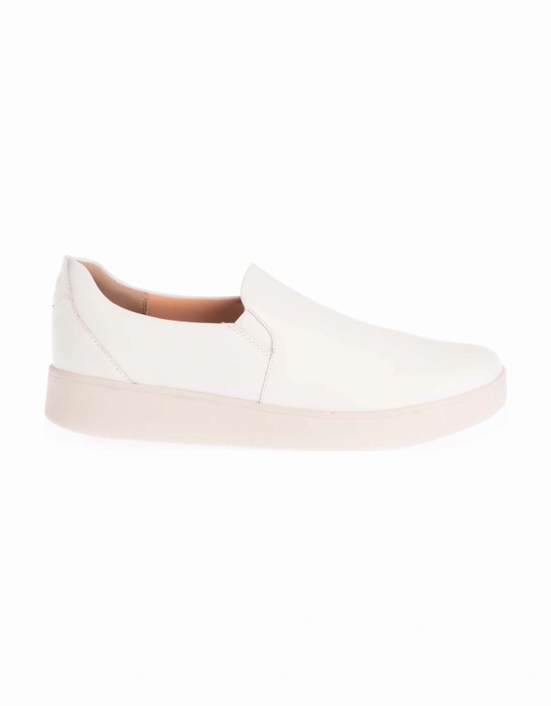 Rally Leather Slip-On Skate Trainers