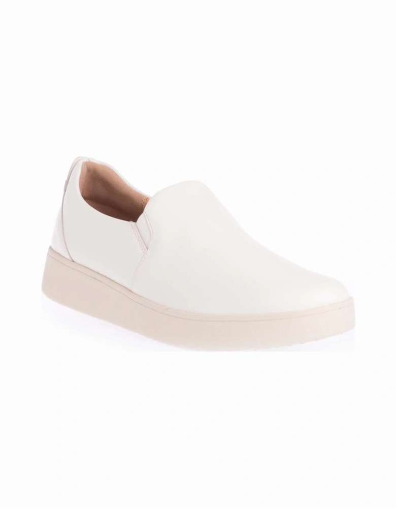 Rally Leather Slip-On Skate Trainers