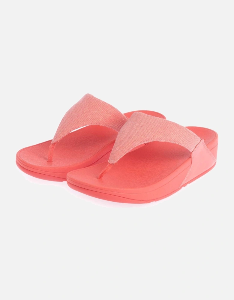 Lulu Shimmerlux Toe-Post Sandals