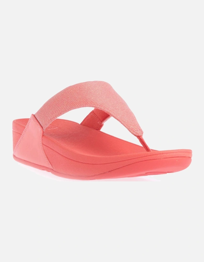 Lulu Shimmerlux Toe-Post Sandals