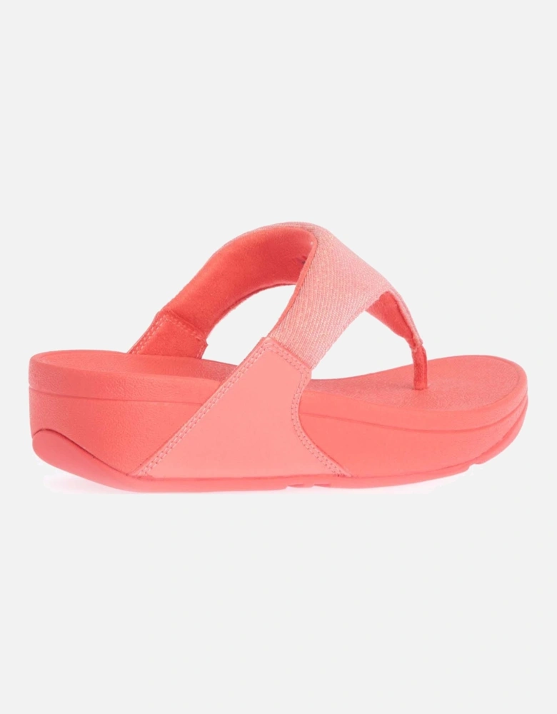 Lulu Shimmerlux Toe-Post Sandals