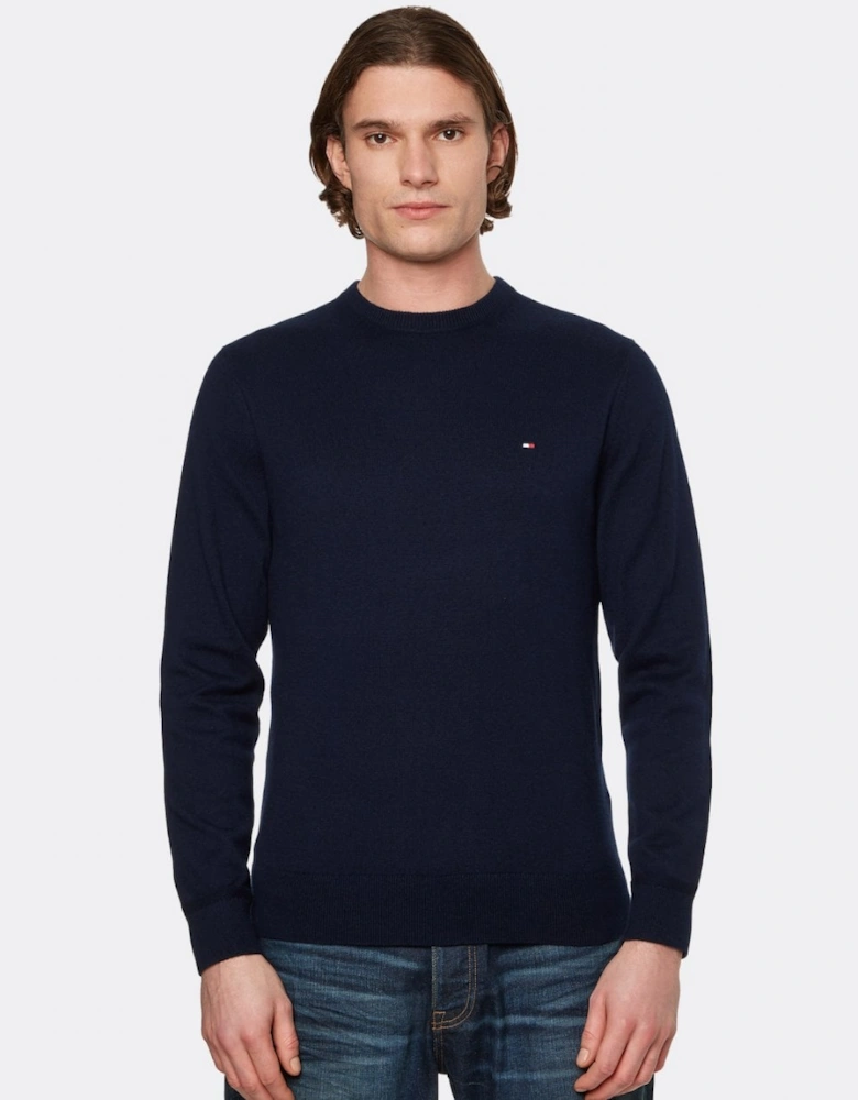 Organic Cotton Cashmere Mens Crew Sweater