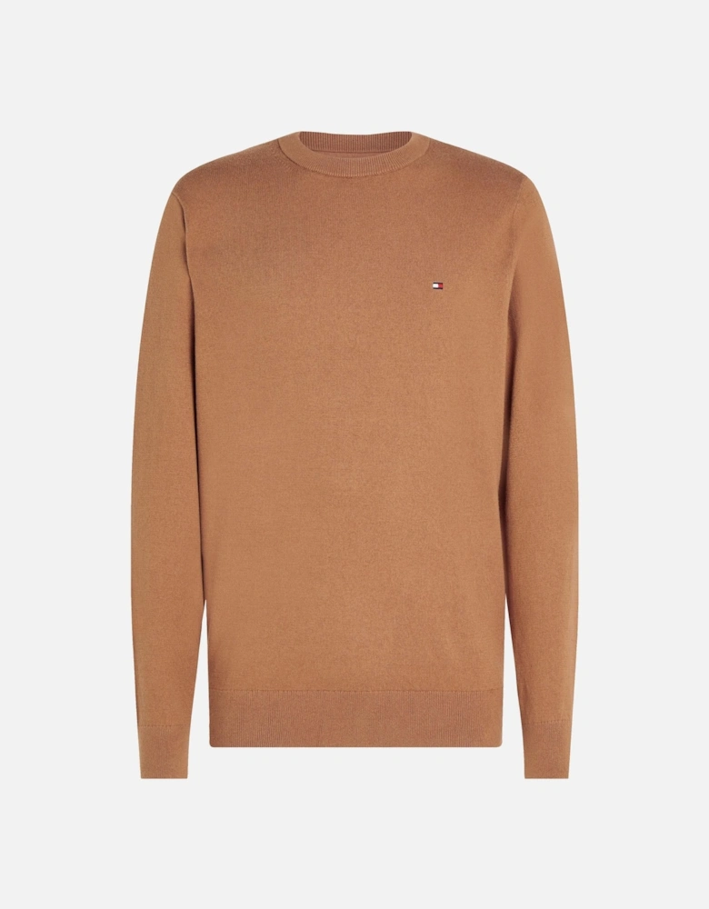 Organic Cotton Cashmere Mens Crew Sweater