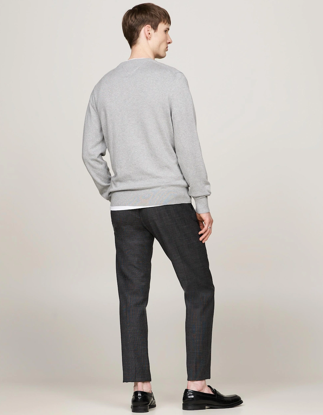 Organic Cotton Cashmere Mens Crew Sweater