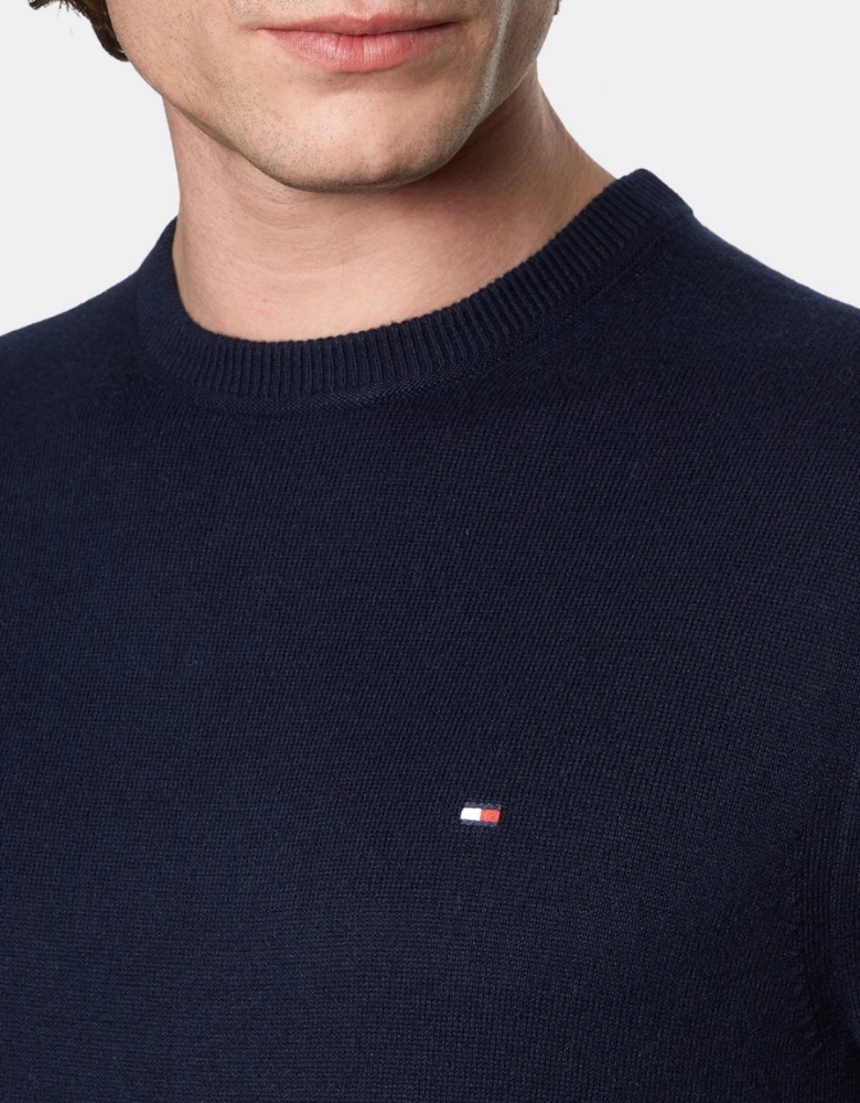 Organic Cotton Cashmere Mens Crew Sweater