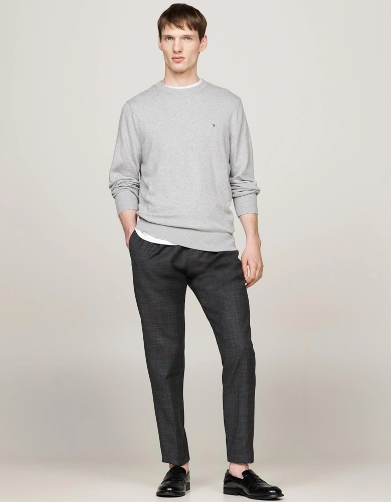 Organic Cotton Cashmere Mens Crew Sweater