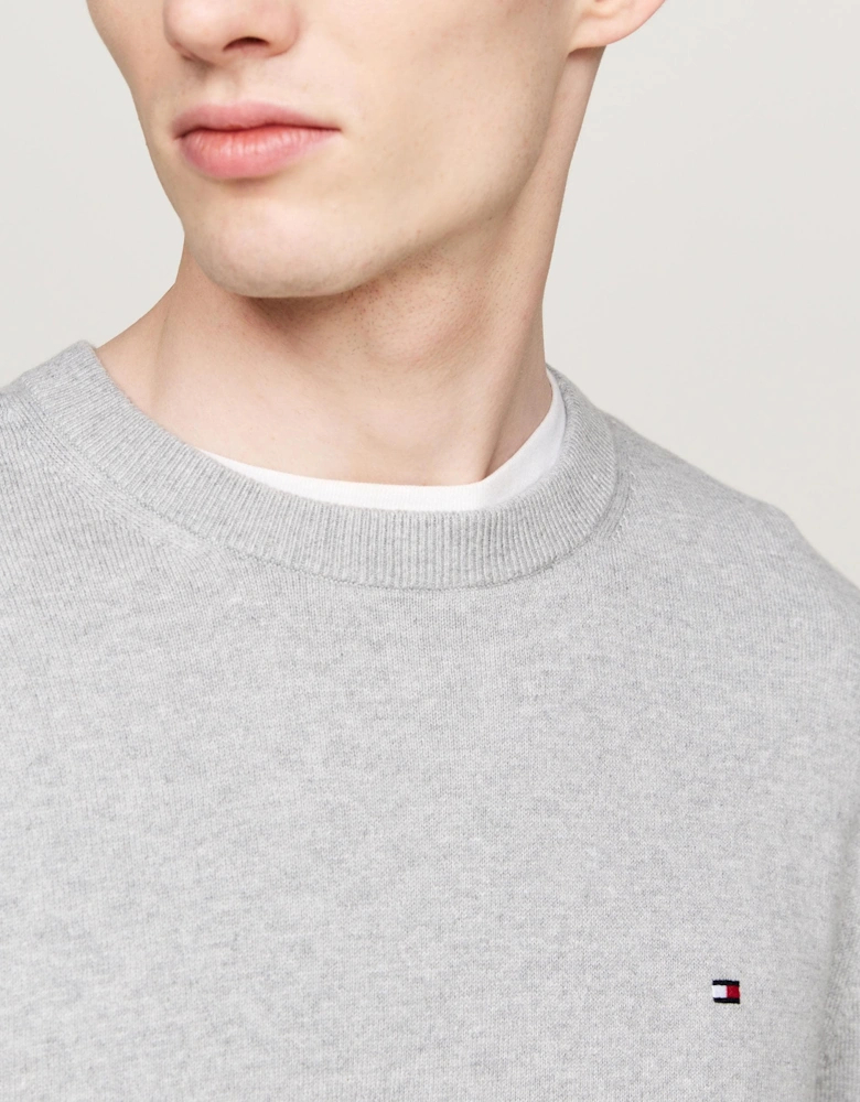 Organic Cotton Cashmere Mens Crew Sweater