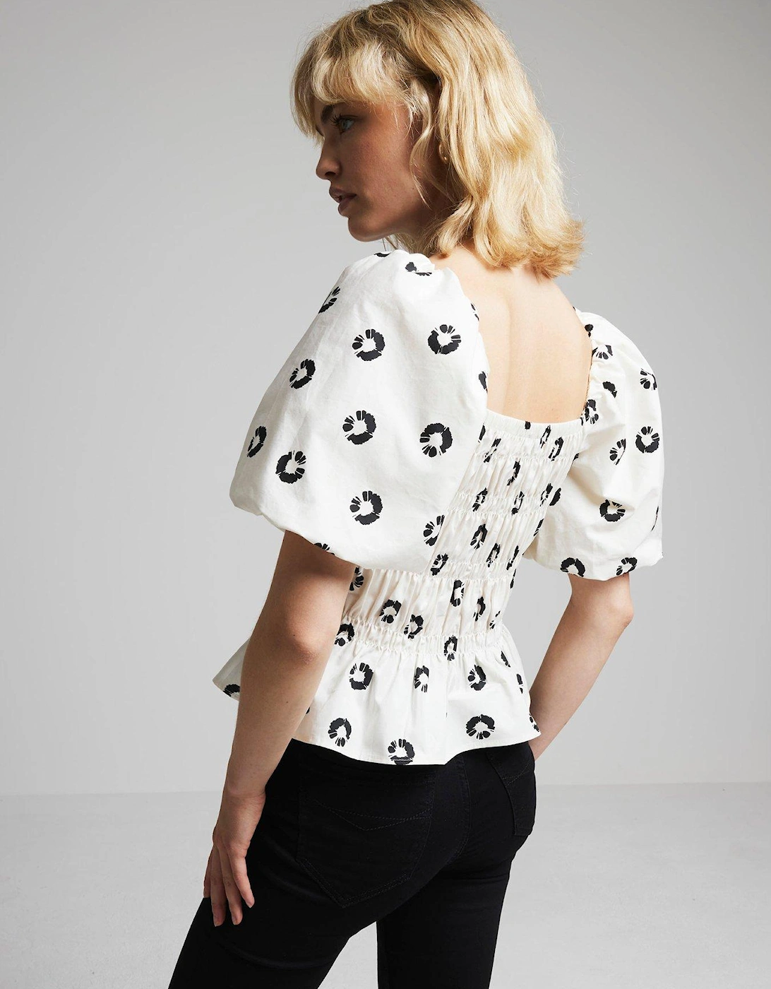 Ruched Cami Top - Cream
