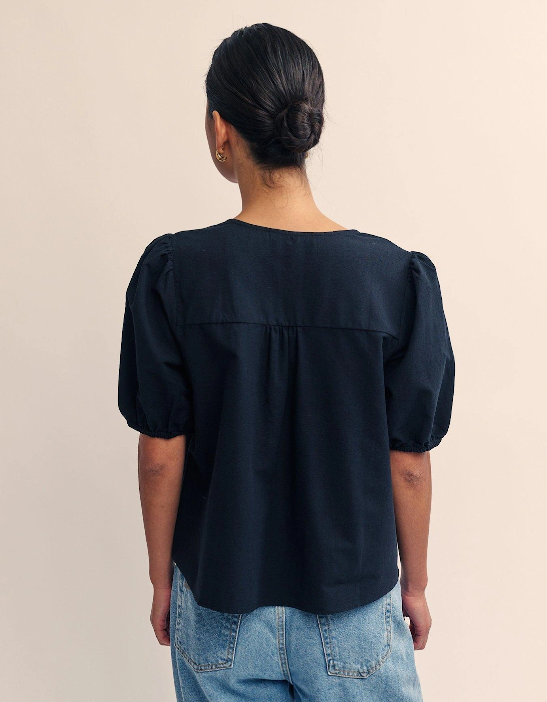 Bernadetta Short Sleeve Top - Black