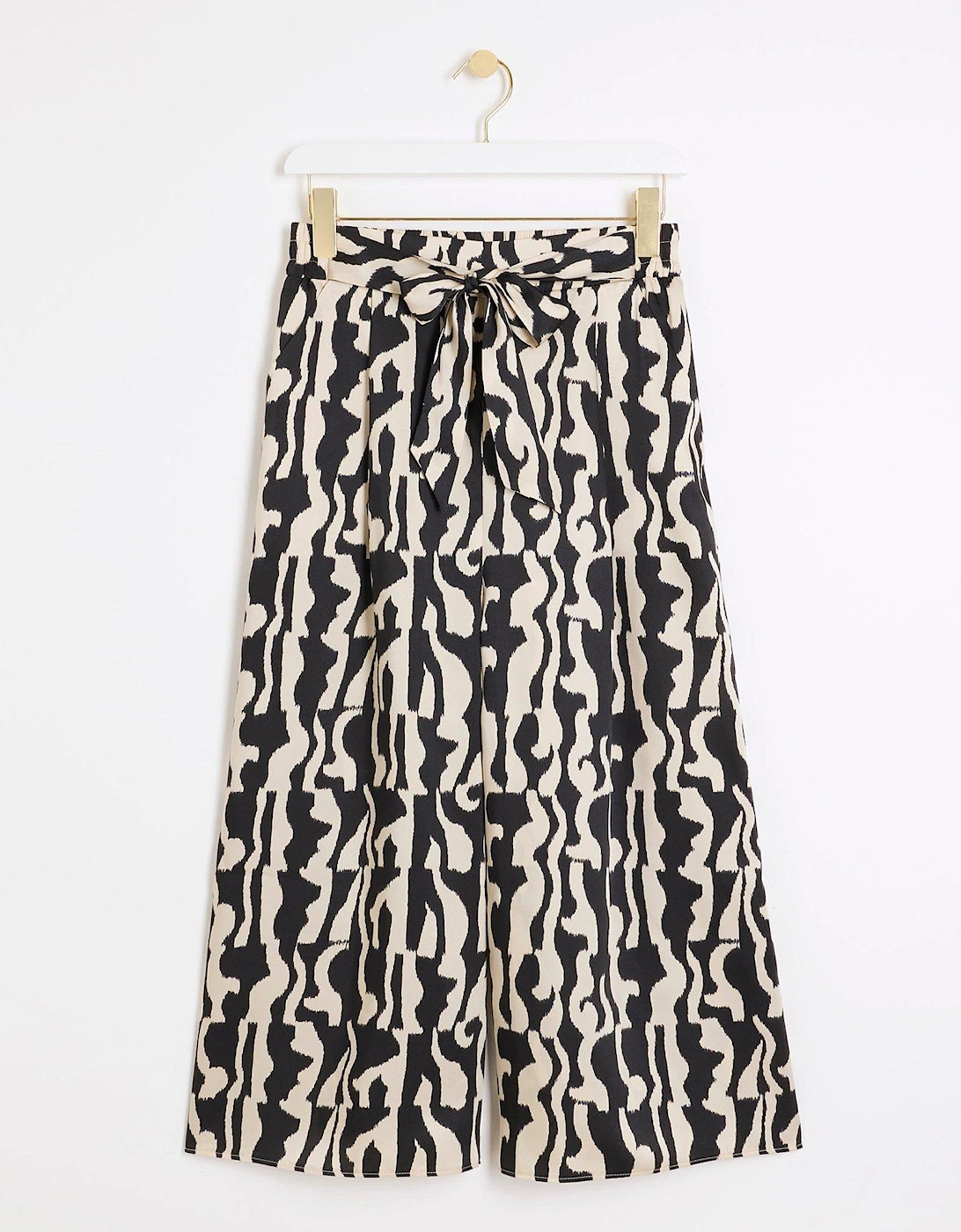 Printed Culotte - Black