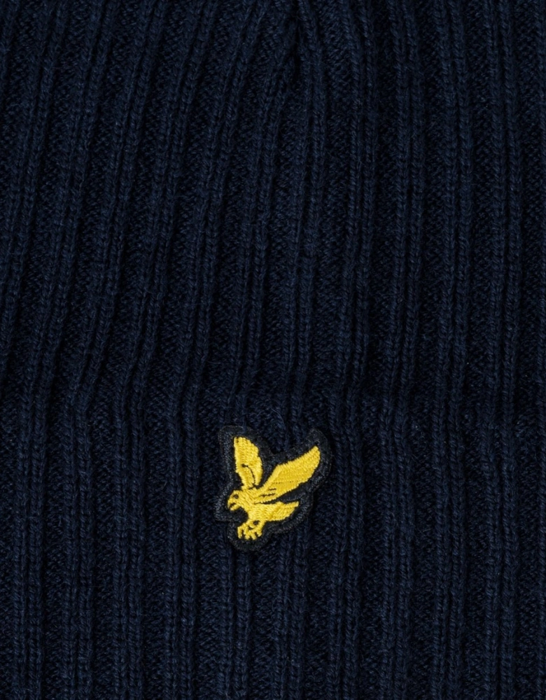 Lyle & Scott Knitted Ribbed Beanie