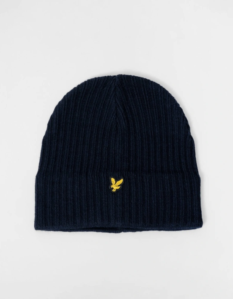 Lyle & Scott Knitted Ribbed Beanie