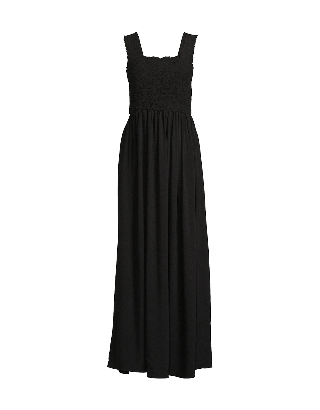 Ruched Maxi Dress - Black