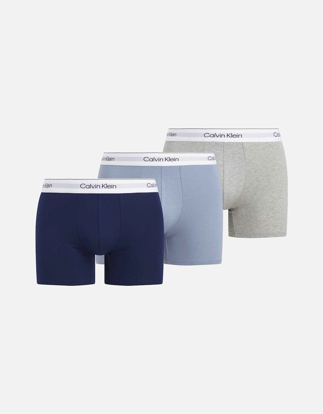 3-Pack Modern Cotton Boxer Briefs, Blue/Grey/Navy, 7 of 6