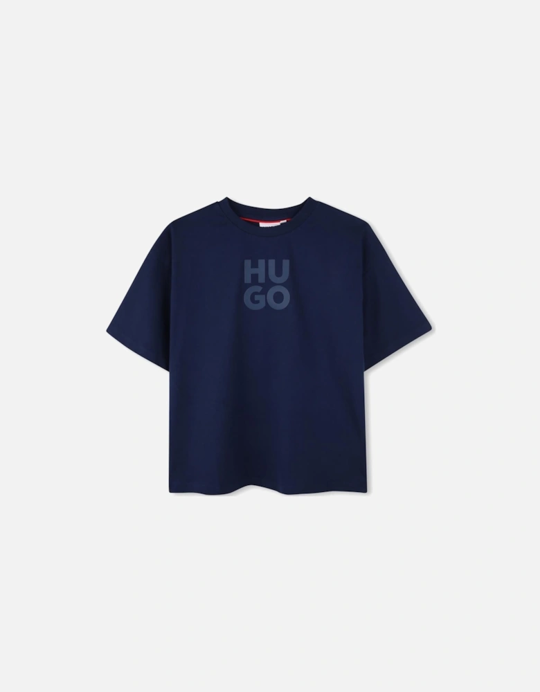 HUGO BLUE MAXI T SHIRT G00143