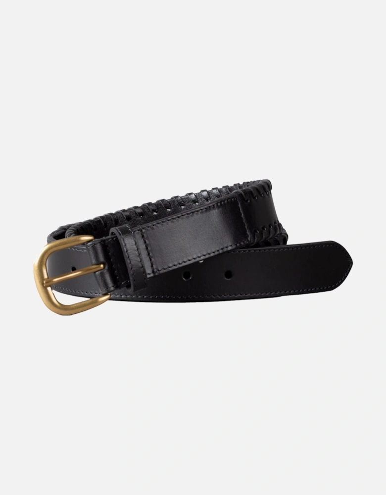 Wray Whip Stitch Leather Belt