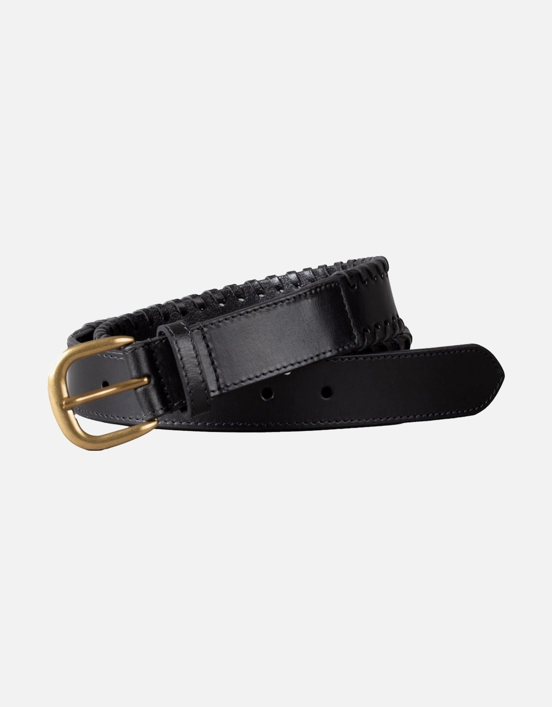 Wray Whip Stitch Leather Belt, 4 of 3