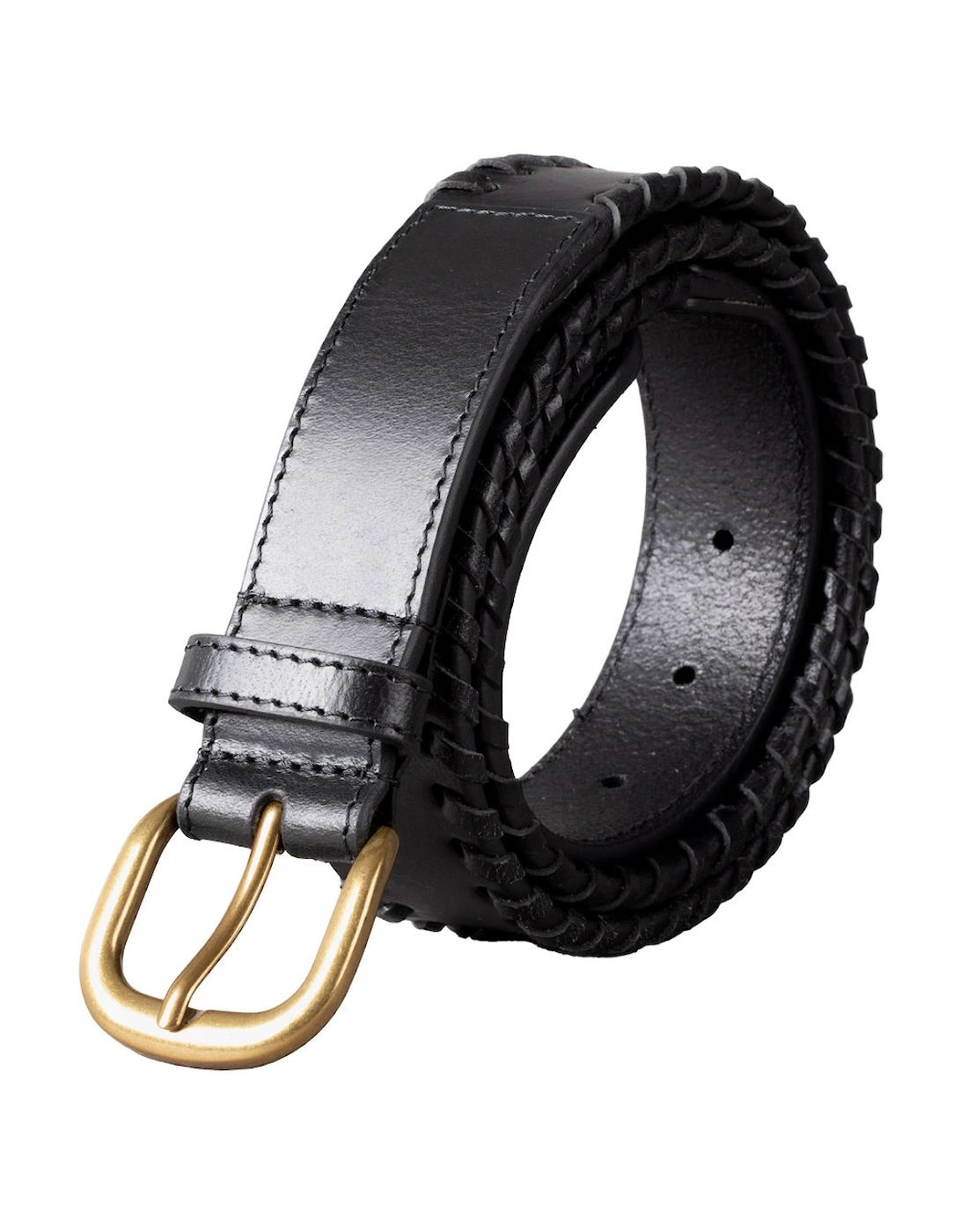 Wray Whip Stitch Leather Belt