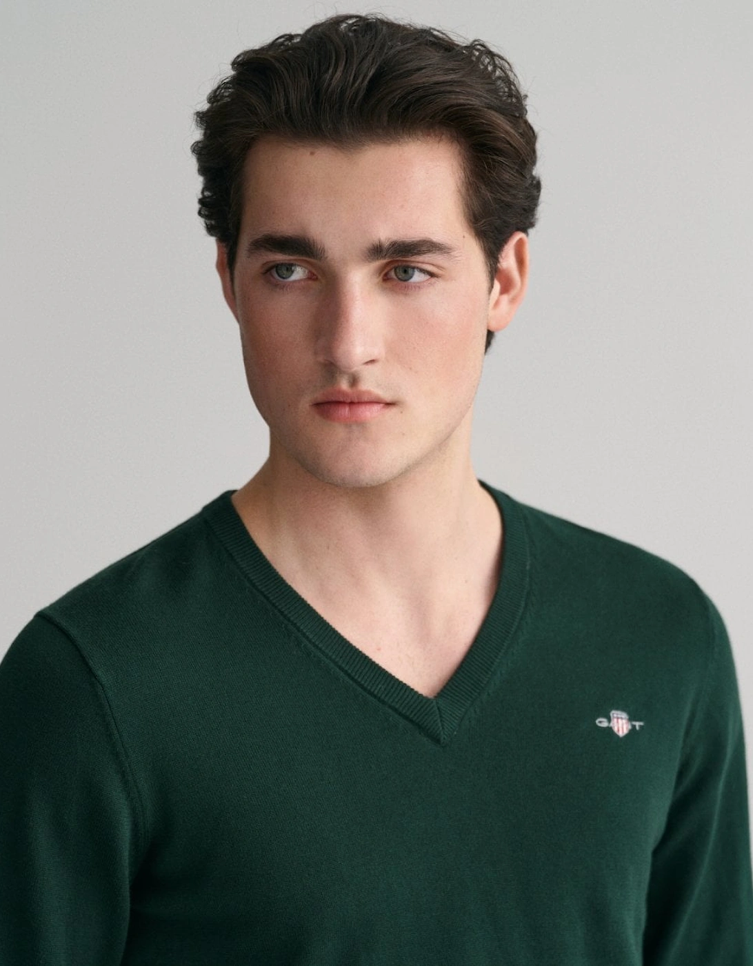 Mens Classic Cotton V-Neck Jumper, 4 of 3