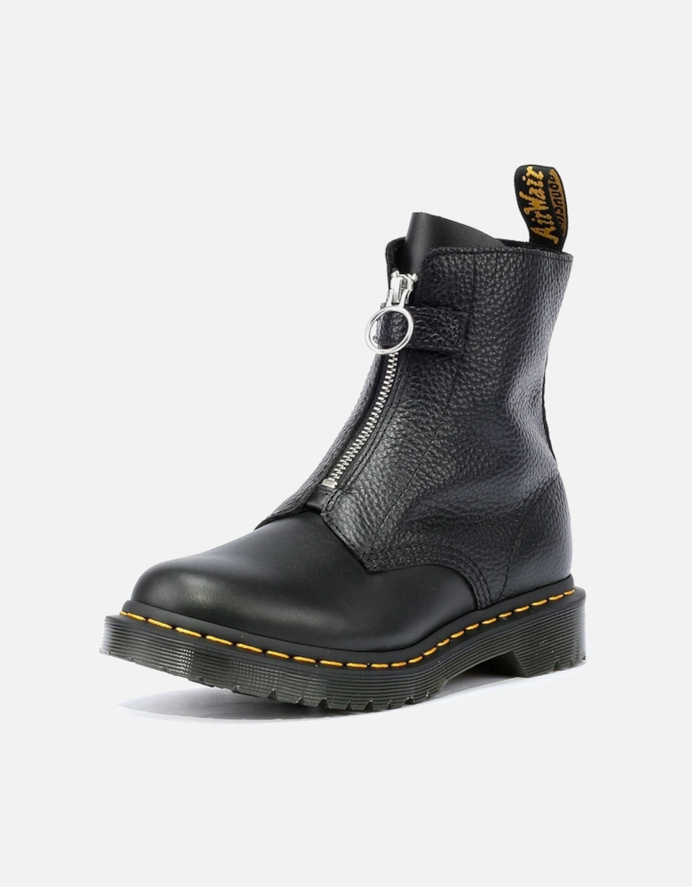 Dr. Martens 1460 Pascal Front Zip Leather Women's Black Boots