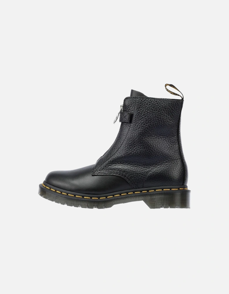 Dr. Martens 1460 Pascal Front Zip Leather Women's Black Boots