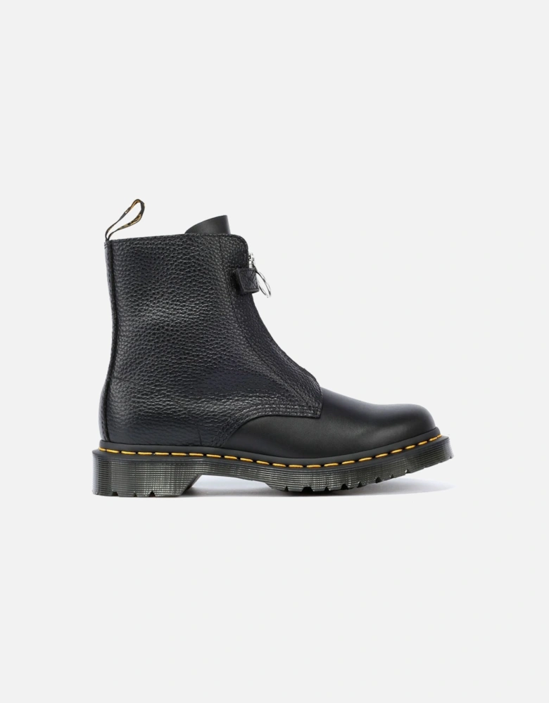 Dr. Martens 1460 Pascal Front Zip Leather Women's Black Boots