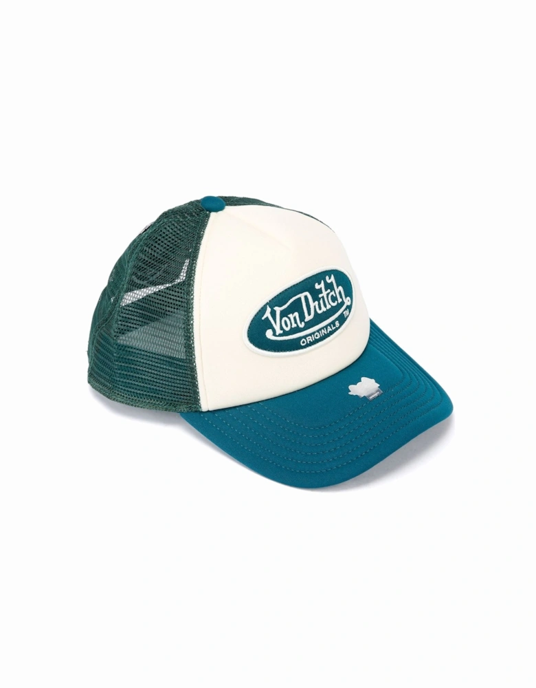 Trucker Tamper Cotton White/Green Cap