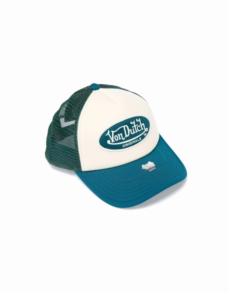 Trucker Tamper Cotton White/Green Cap