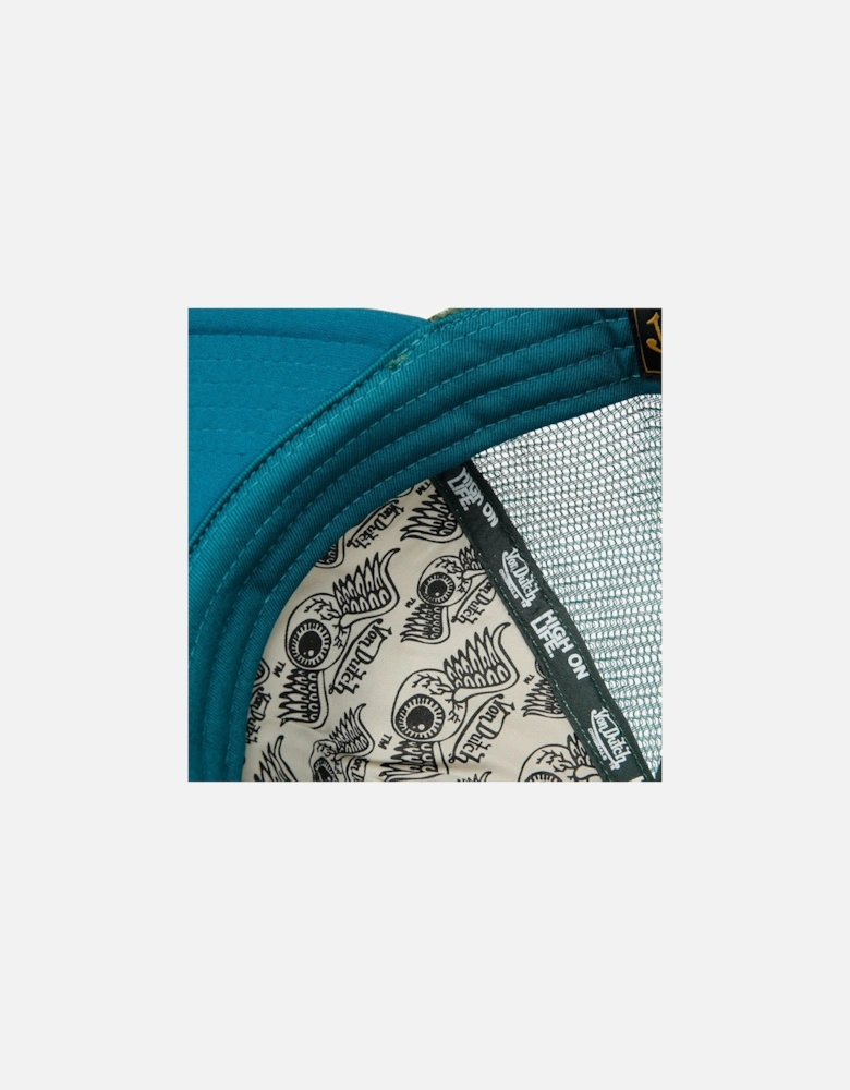 Trucker Tamper Cotton White/Green Cap