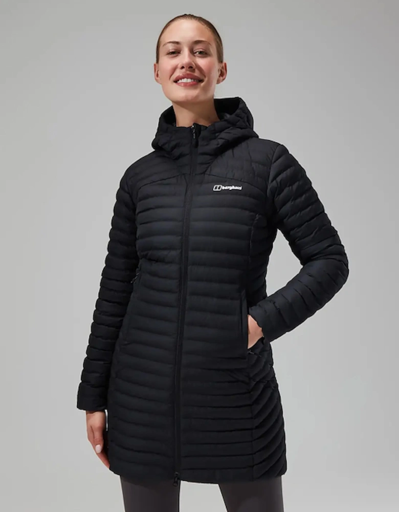 Women's Nula Micro Long Synthetic Insulated Jacket Jet Black