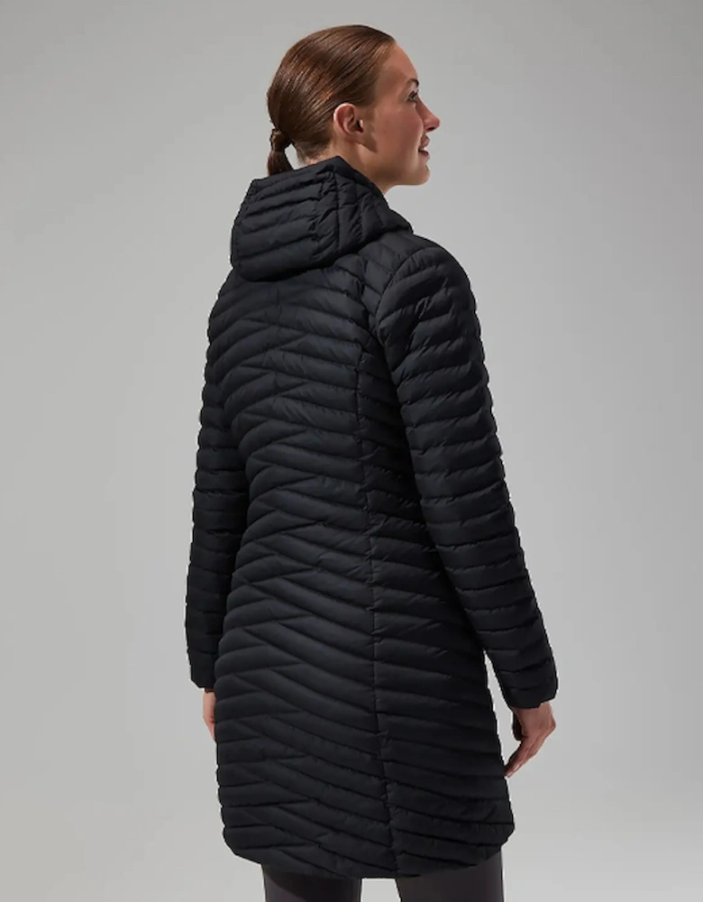 Women's Nula Micro Long Synthetic Insulated Jacket Jet Black