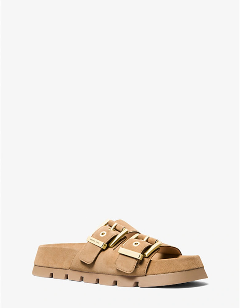 Colby Suede Flat Sandal