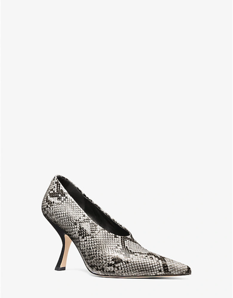 Luna Snake Embossed Leather Pump