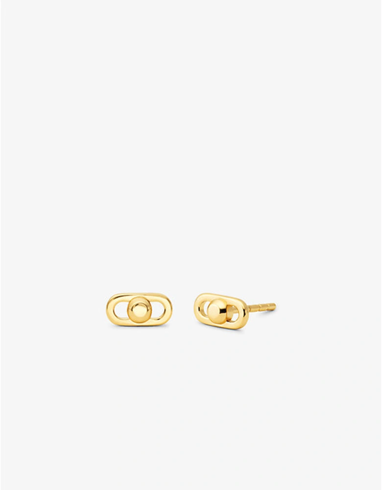 Astor Link Extra-Small Precious Metal-Plated Sterling Silver Earrings