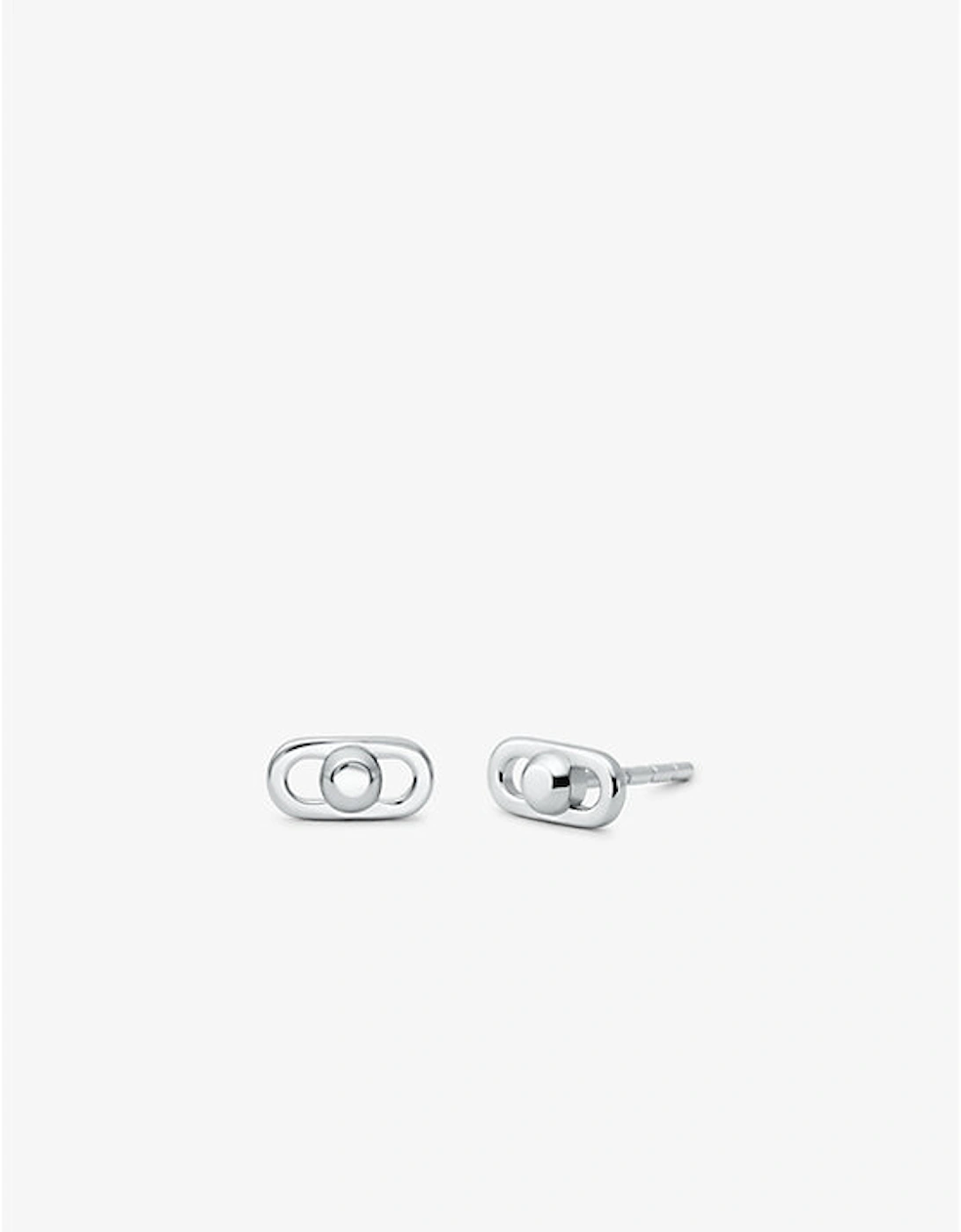 Astor Link Extra-Small Precious Metal-Plated Sterling Silver Earrings, 3 of 2