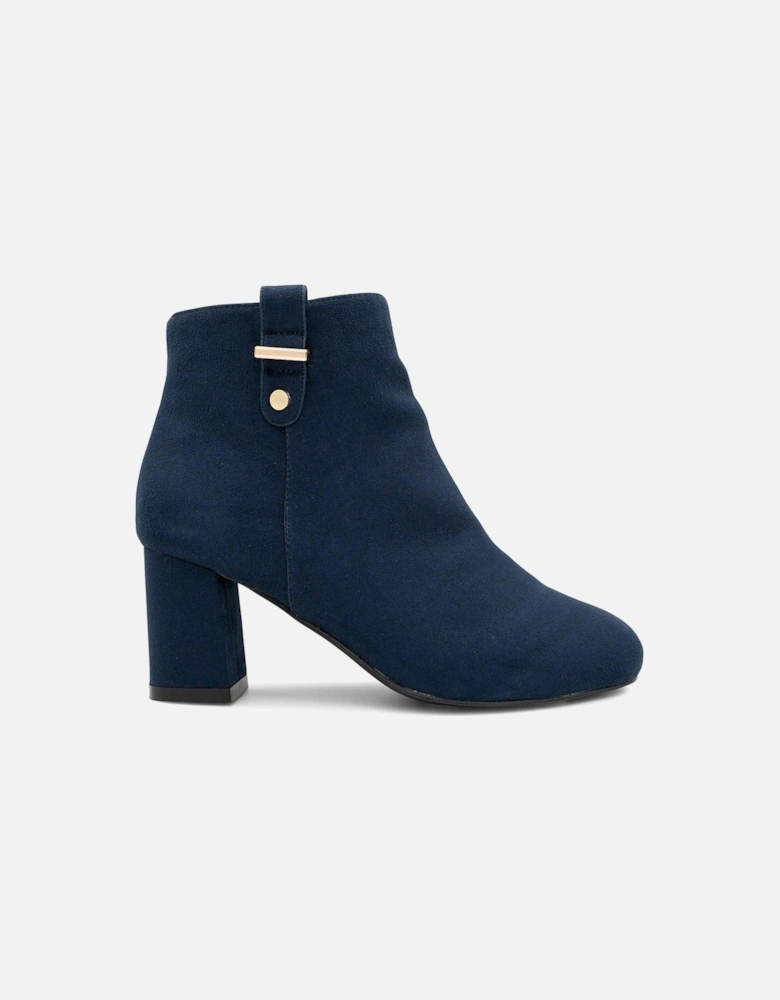 Billie Wide Fit Boot - Navy