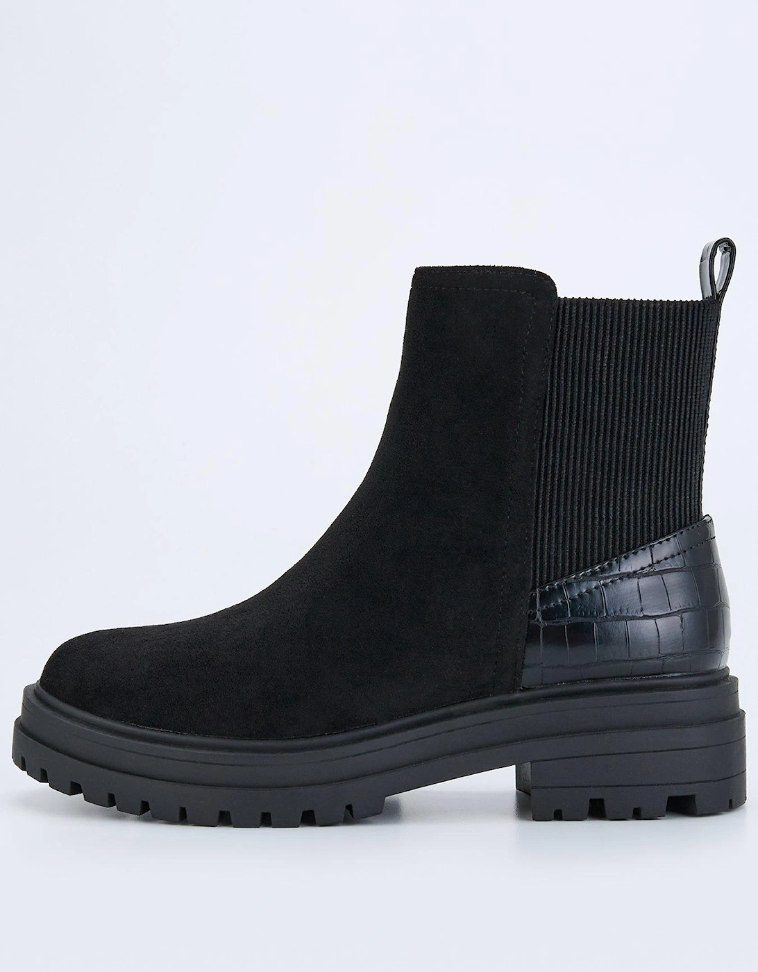 Chunky Ankle Boot - Black, 8 of 7