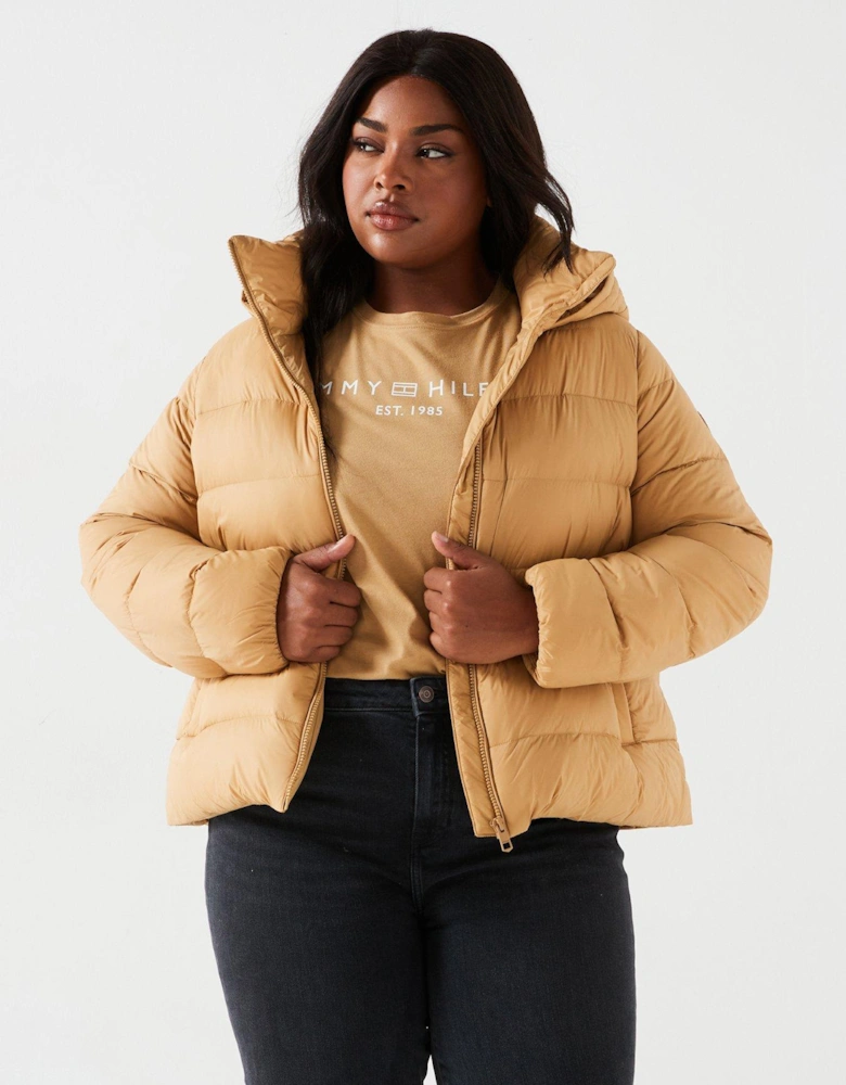 Plus Padded Jacket - Beige