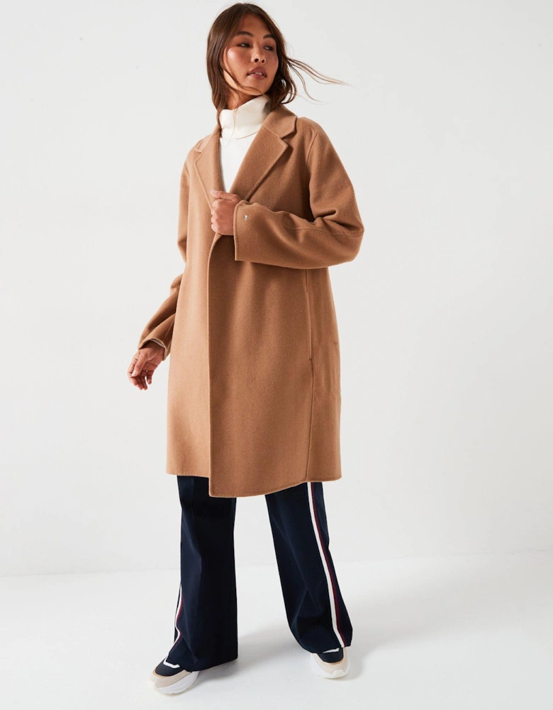 Wool Duster Coat - Brown