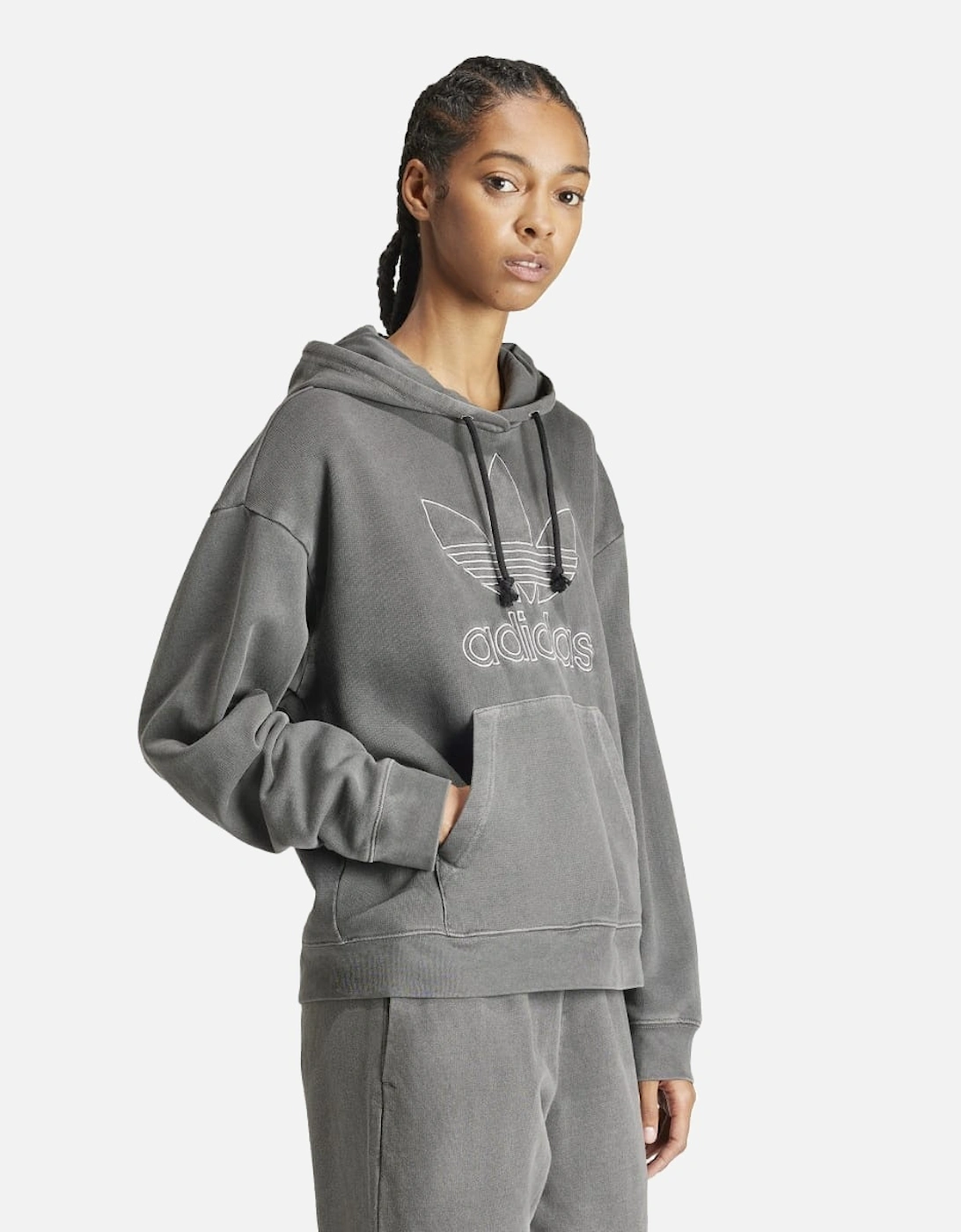 Loose Pullover Hoodie - Oversized Over-the-Head Hoodie